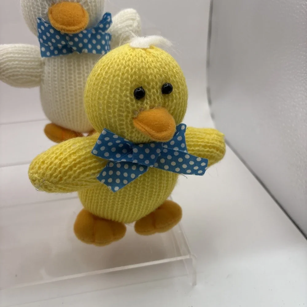 Lot of 4~Stuffed Knitted Ducks~5
